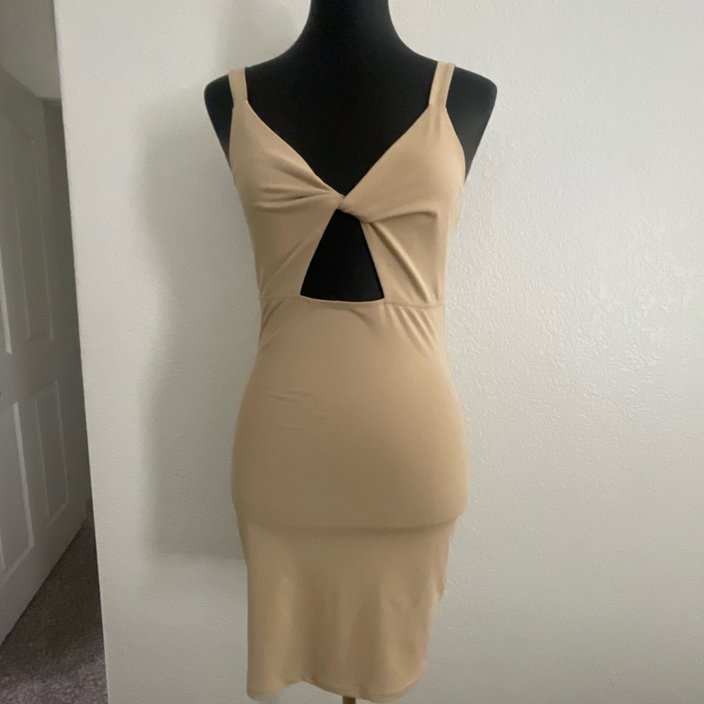 Forever 21 Beige Backless Dress